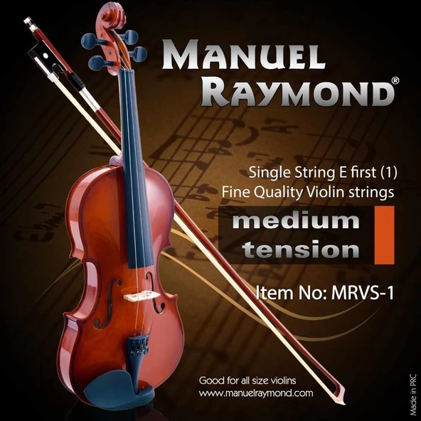 Keman Teli Tek 1. Mi Manuel Raymond MRVS1 - Resim 2