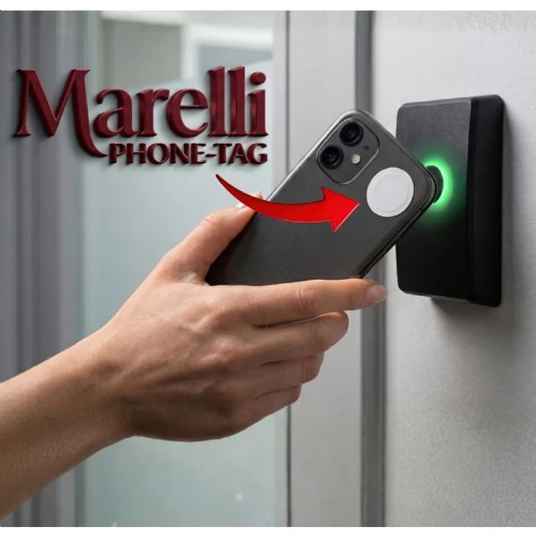 Marelli PHONE-TAG 125 khz EM RFID geçiş kontrol ünitesi telefona yapıştırılabilen STICKER çip, tag ürün görseli 1