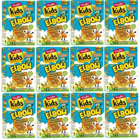 Yayla Glutensiz  Kids Kinoalı Ve Sebzeli 3 Renkli Bakliyat Makarnası 250 GR 12 Adet ürün görseli 1