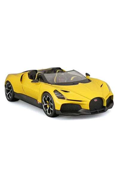 Bugatti Mistral Sarı 1:18 Model Araba: Hızın ve Zarafetin Buluşması! ürün görseli 1