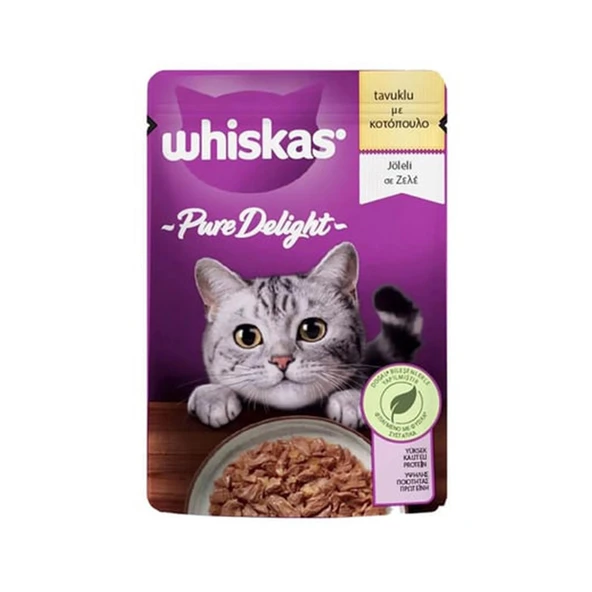 Whiskas Pure Delight Tavuklu Poşet Yaş Mama 85g ürün görseli 1