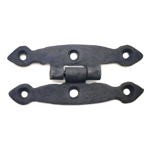 Antika Tarz Dekoratif Pirinç Dar Menteşe - 75x39 mm, Oksit ürün görseli 1