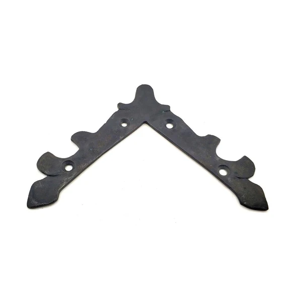 Antika Tarz Dekoratif Pirinç Lale Köşe Gönye - Üst, 133x133 mm, Oksit ürün görseli 1