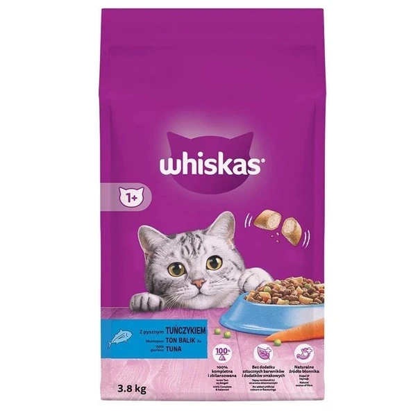 Whiskas Ton Balıklı ve Sebzeli 3.8 kg Yetişkin Kuru Kedi Maması ürün görseli 1