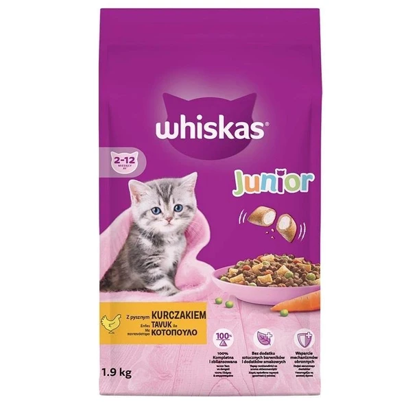 Whiskas Junior Tavuklu 1.9 kg Yavru Kedi Maması ürün görseli 1