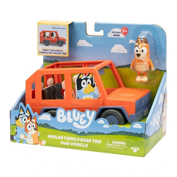 Bluey 4x4 Büyük Araç ve Chilli Figür Set - Resim 4