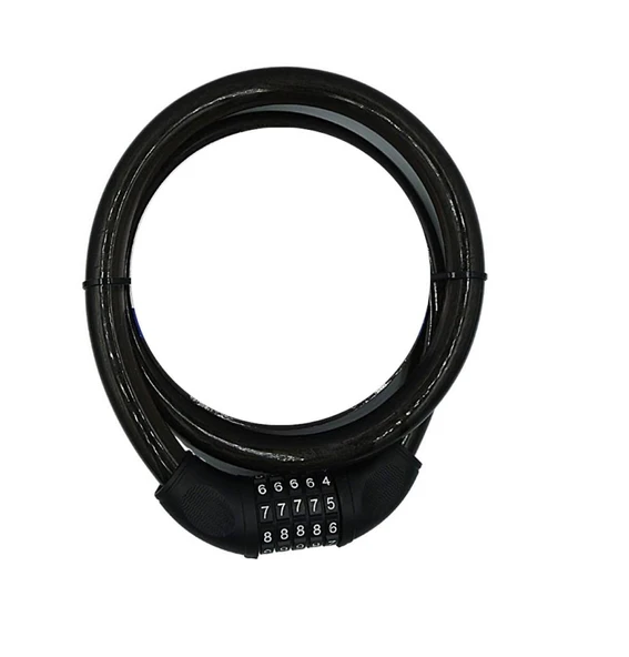 YM-747 120cm 20mm 5 Şifreli Siyah Motorsiklet Kilidi ürün görseli 1