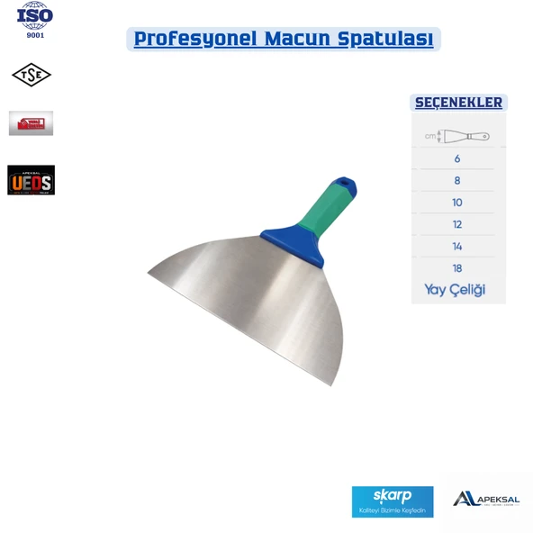 Skarp Profesyonel Macun Spatulası , 6 Cm Esnek Alçı, Dolgu Ispatula ürün görseli 1