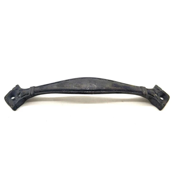 Antika Tarz Dekoratif Pirinç Deste Mobilya Kulbu - 27x155 mm, Oksit ürün görseli 1