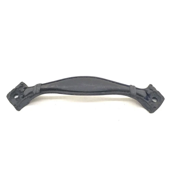 Antika Tarz Dekoratif Pirinç Deste Mobilya Kulbu - 25x120 mm, Oksit ürün görseli 1