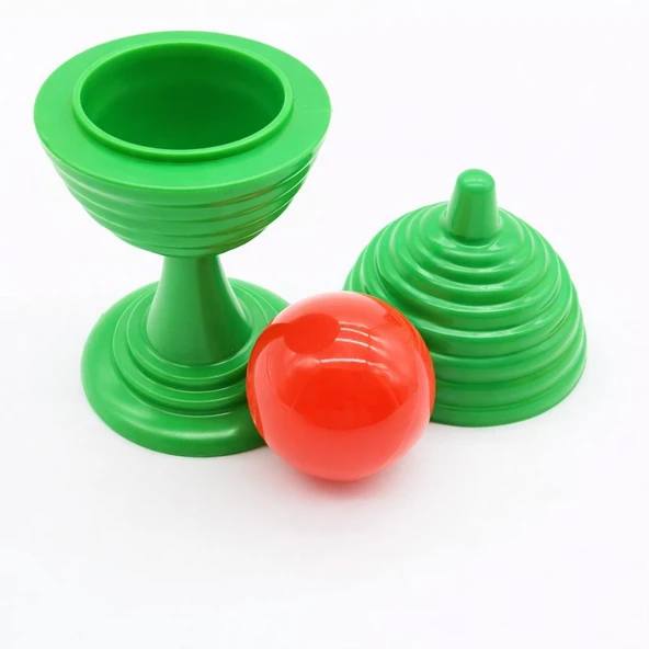 Yeşil Renk Sihirli Kupa Top Kaybetme Oyunu 7 cm ürün görseli 1