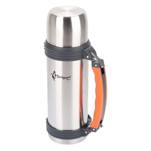 Avcı Termosu -  0.75 LT - Çift Kat Çelik - Penguen - İnox (PNG-3015) ürün görseli 1
