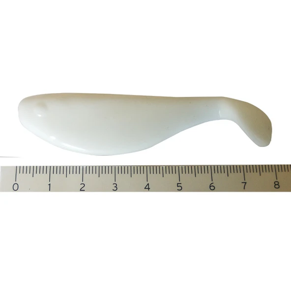 Silikon Balık Yem - Savex - 8cm - Beyaz ürün görseli 1