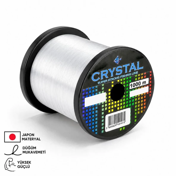 1000 MT Bobin Misina - Crystal - Şeffaf - Ekstra Güçlü - 0,40 MM ürün görseli 1
