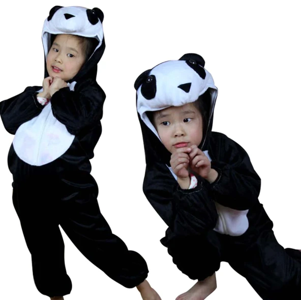 Çocuk Panda Kostümü 4-5 Yaş 100 cm ürün görseli 1