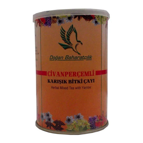 Civanperçemli Bitkisel Karışım Çay 100 Gr Teneke Kutu ürün görseli 1