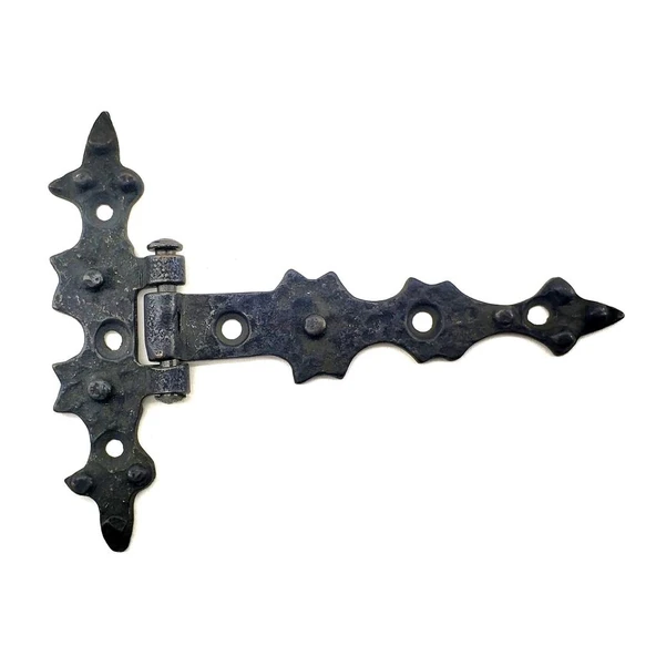 Antika Tarz Dekoratif Pirinç Yıldız Kuyruklu Menteşe - 85x110 mm, Oksit ürün görseli 1