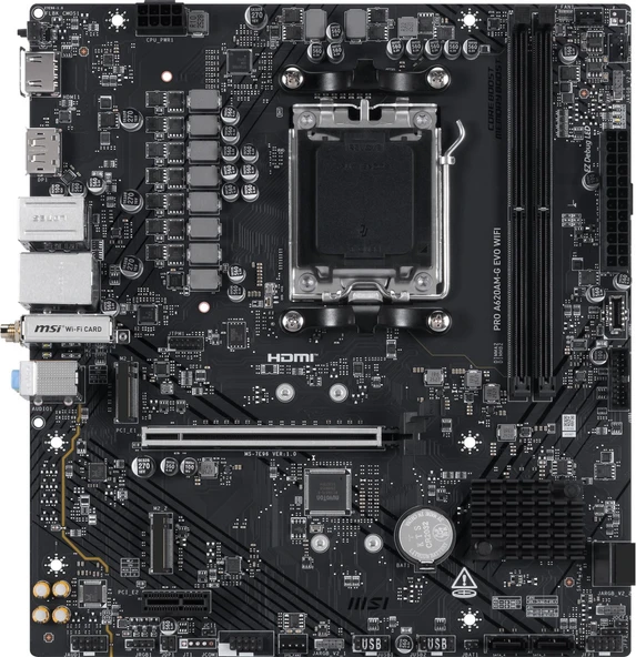 MSI PRO A620AM-G EVO WIFI GAMING ANAKART - Resim 2