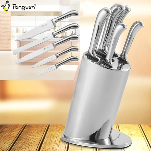 Mutfak Bıçak Seti - 6'lı  - Nora - Inox - Penguen (PNG-1800) ürün görseli 1