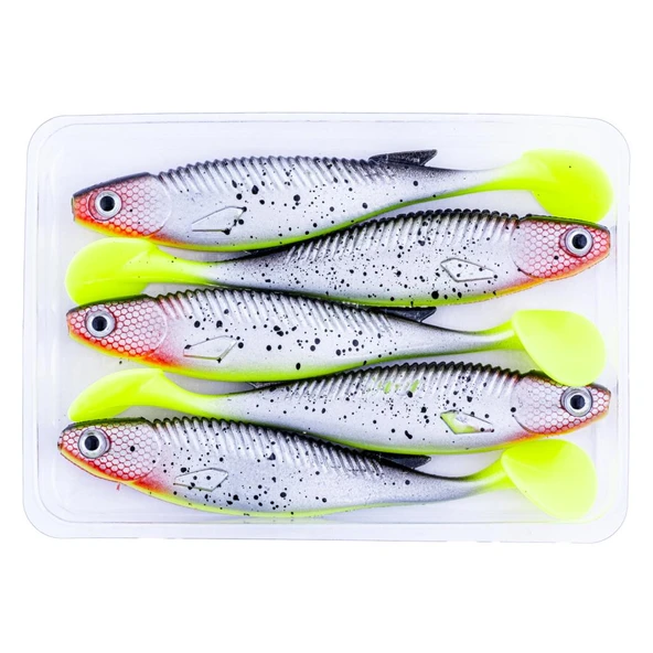 Silikon Balık - 10g 100mm - Fishack PredatorX - UV Boyalı - Blade - Resim 4