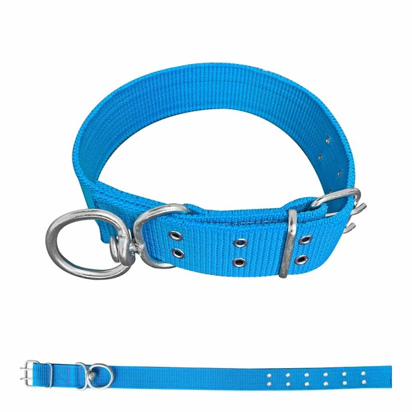 Savex Dokuma Köpek Boyun Tasması Mavi 5*80 cm ürün görseli 1