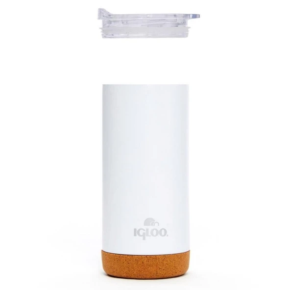 Çelik Mug Termos - Igloo - Cork - 500ml - Beyaz - 205695 - Resim 5