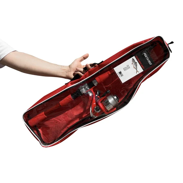 Protackle Combo Kamış Makine Set 2.10 mt Kırmızı - Resim 3