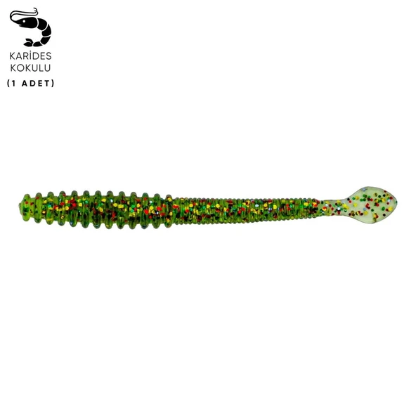 Silikon Kurt Yem - 2,2g 87mm - Fishack Wormix - Jungle ürün görseli 1
