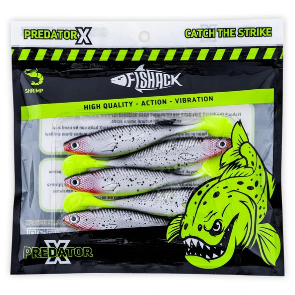 Silikon Balık - 10g 100mm - Fishack PredatorX - UV Boyalı - Blade - Resim 5