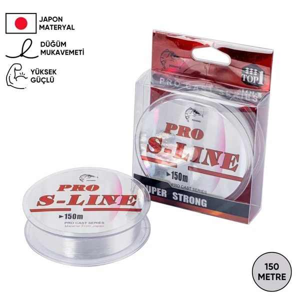 Hayalet Olta Misinası - Japon Materyal - 150 Metre - Pro S-Line - 0,26mm ürün görseli 1