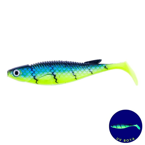 Silikon Balık - 10g 100mm - Fishack PredatorX - UV Boyalı - Wave ürün görseli 1