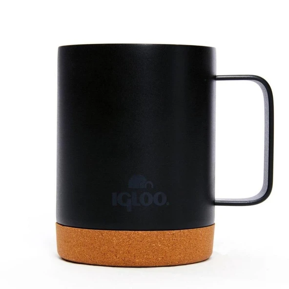 Çelik Mug Termos - Igloo - Cork - 350ml - Siyah - 205696 - Resim 2