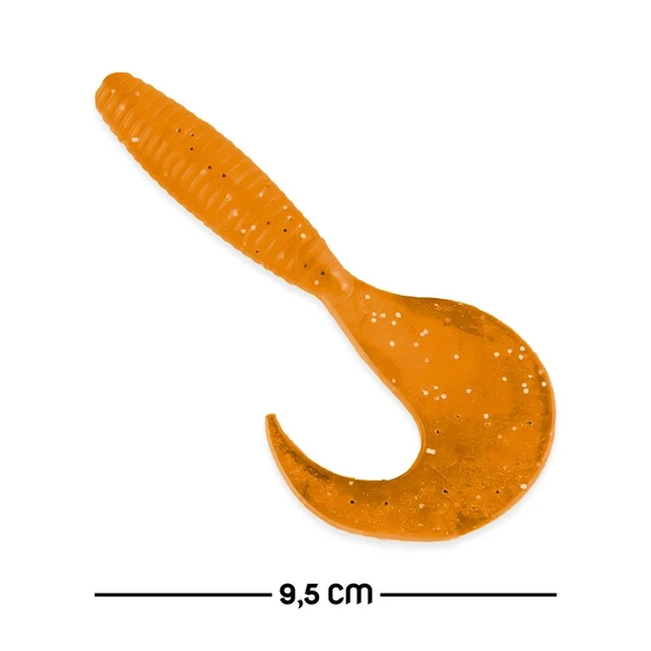 Silikon Kurt Yem - 95mm - Turuncu - Yumy (18095-SM024-10) ürün görseli 1