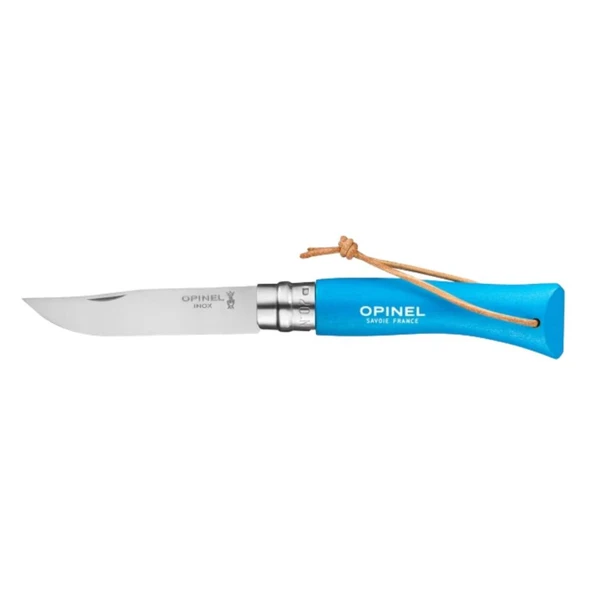Katlanır Cep Çakısı - Opinel - Gürgen Ağacı Sap - Gök Mavisi - No:7 ürün görseli 1