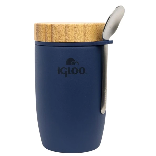Çelik Yemek Termos - Igloo - Bamboo - 500 ml - Lacivert - 205789 ürün görseli 1