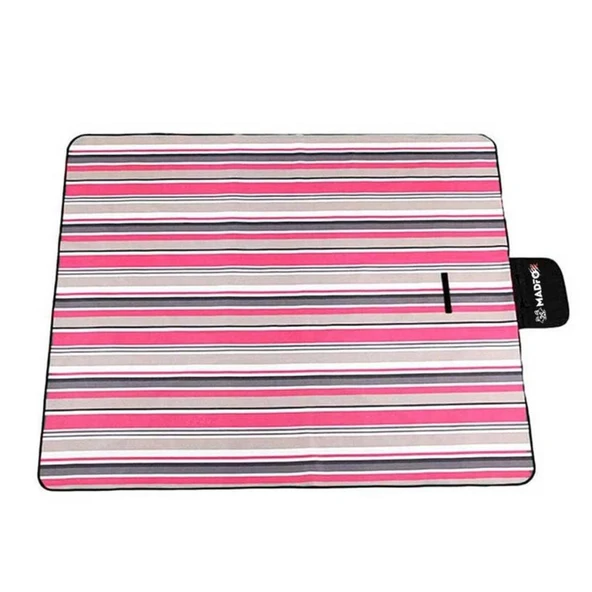 Piknik Kamp Örtüsü - Su Geçirmez - Madfox Skyloft - Red Stripe - 546255 ürün görseli 1