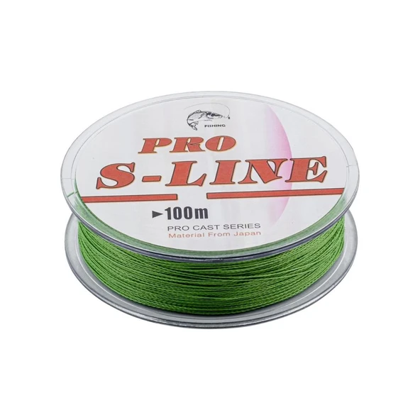İp Örgü Misina - 4 Kat - Pro S-Line - 100mt - 0.30mm - 18,16kg Çeker ürün görseli 1