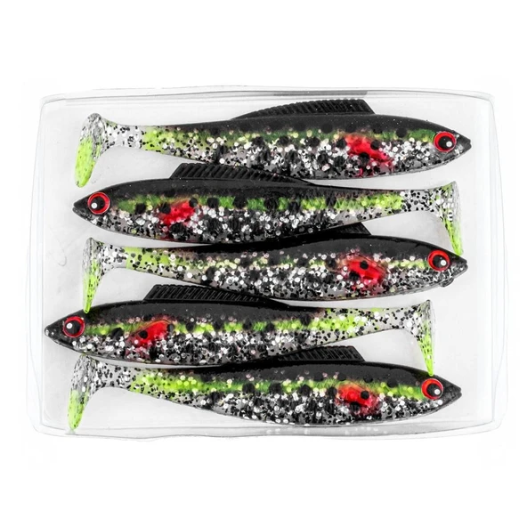 Silikon Balık - 4,5g 85mm - Fishack PredatorX - UV Boyalı - Fleck - Resim 4
