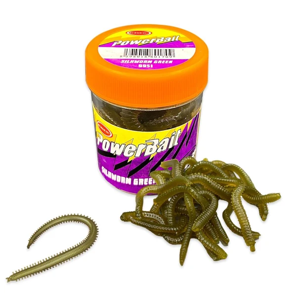 Silikon Kurt Balık Yemi - Kokulu - Silkworm - Yeşil - Power Bait (9951) ürün görseli 1