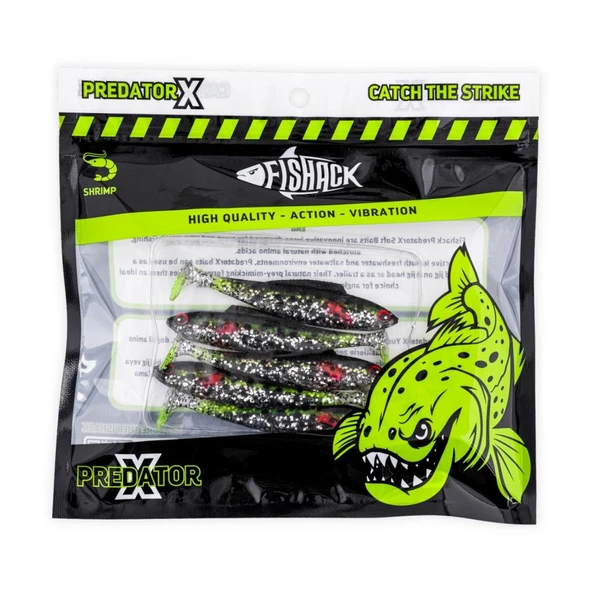Silikon Balık - 4,5g 85mm - Fishack PredatorX - UV Boyalı - Fleck - Resim 5