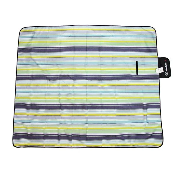 Piknik Kamp Örtüsü - Su Geçirmez - Madfox Skyloft - Blue Stripe - 546254 ürün görseli 1
