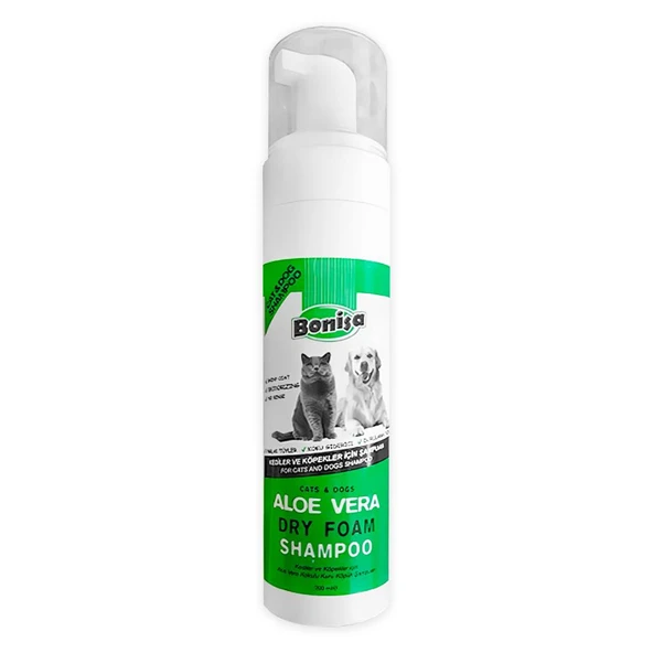 Bonisa Kedi ve Köpek Köpük Şampuan 200ml  Aloevera Kokulu ürün görseli 1
