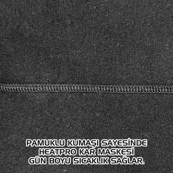 Çocuk Kar Maskesi - HeatPro - Siyah - Argeus - Resim 3