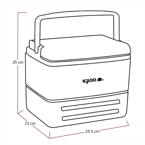 Buzluk - Igloo - EliteCore - 8.2 lt - Yeşil - 300724 - Resim 2