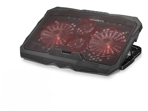 Laptop Soğutucu 4 Fan Led - Siyah HD2008 ürün görseli 1