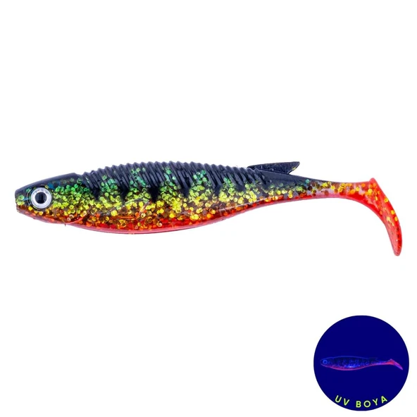 Silikon Balık - 10g 100mm - Fishack PredatorX - UV Boyalı - Strike ürün görseli 1