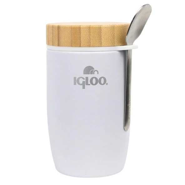 Çelik Yemek Termos - Igloo - Bamboo - 500 ml - Beyaz - 205789 ürün görseli 1