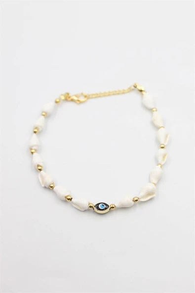 Deniz Kabuğu Halhal - Beyaz ürün görseli 1