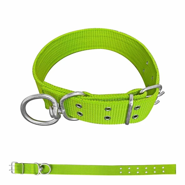 Savex Dokuma Köpek Boyun Tasması Yeşil 5*80 cm ürün görseli 1