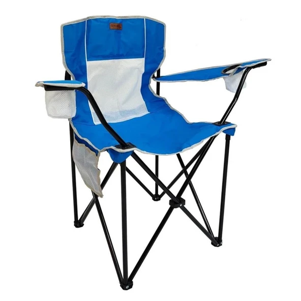 Katlanır Kamp Piknik Sandalyesi - Madfox Harbor - Bardaklıklı - Mavi - 547285 ürün görseli 1